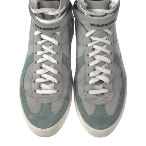 Burberry Suede Women’s High-Top Sneakers 11US/41UK - Picture 2 of 8